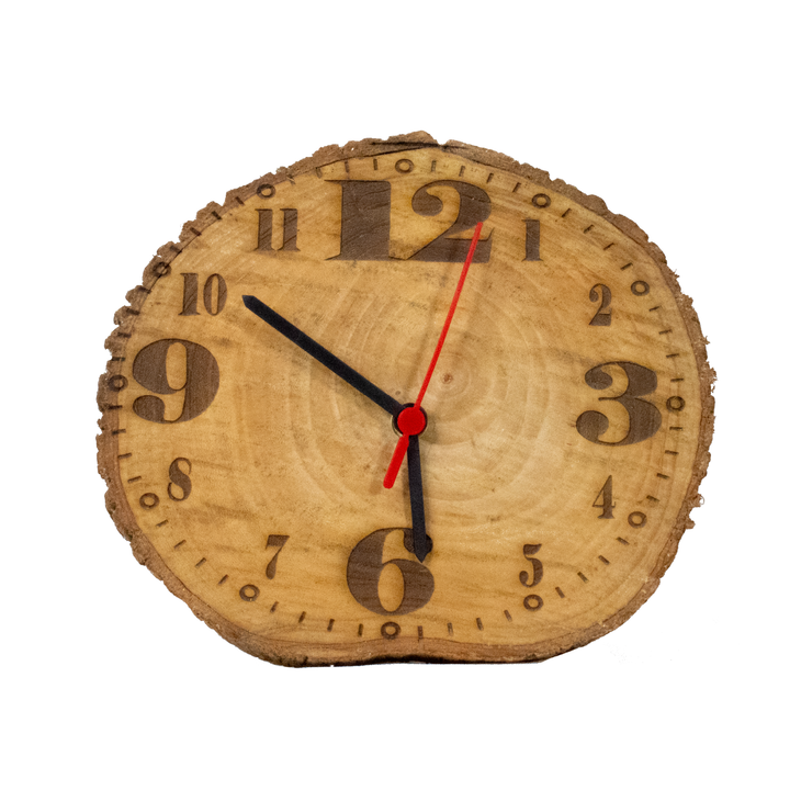 Reloj De Pared Madera Natural Vintage De 28 cm